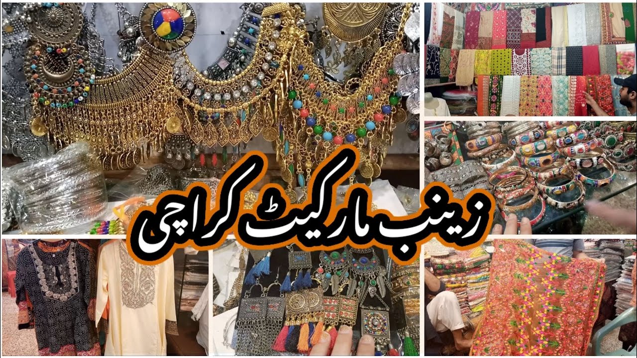 Pakistani Cheapest Traditional Dresses & jewellery Shopping in Local Bazar | Zainab Market Karachi