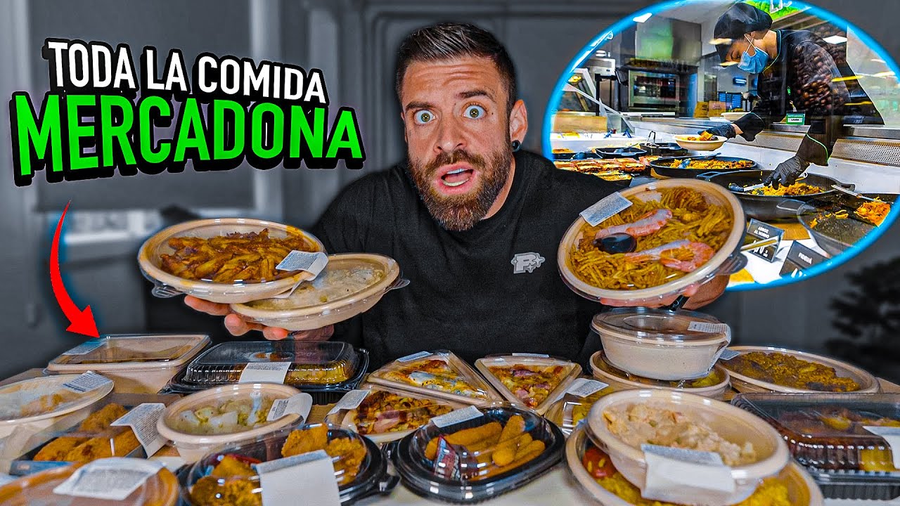 COMIENDO TODA la COMIDA PREPARADA de MERCADONA &iquest;La mejor comida de supermercado?