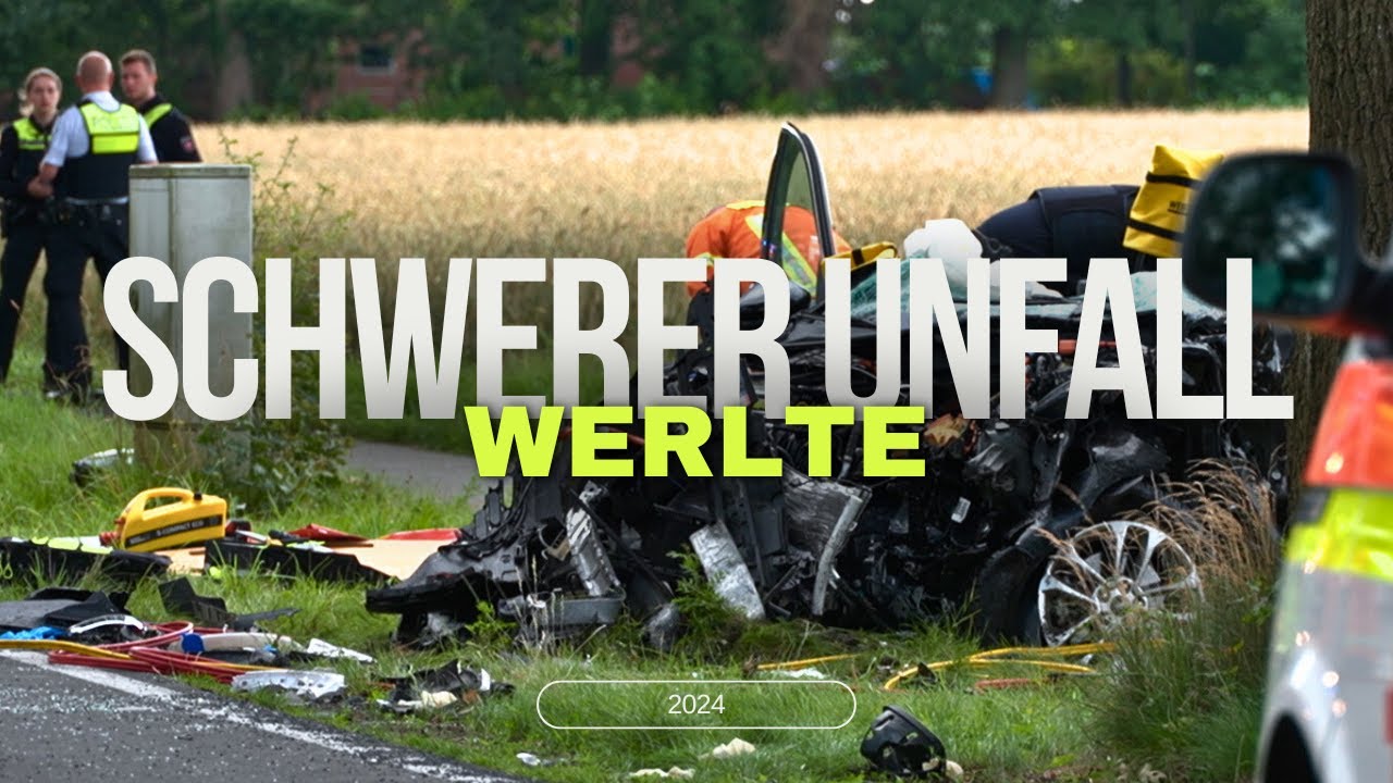Schwerer Unfall ❌ | Werlte, LK Emsland | 🚒👮‍♂️🚓🚒