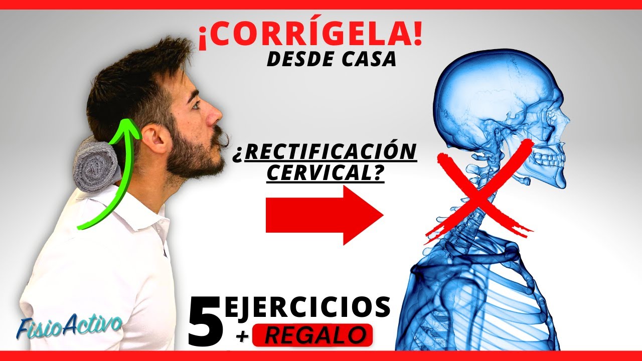 5 EJERCICIOS para la CORREGIR TU CUELLO ¡EN POCO TIEMPO! 🩻  + REGALO! 🎁