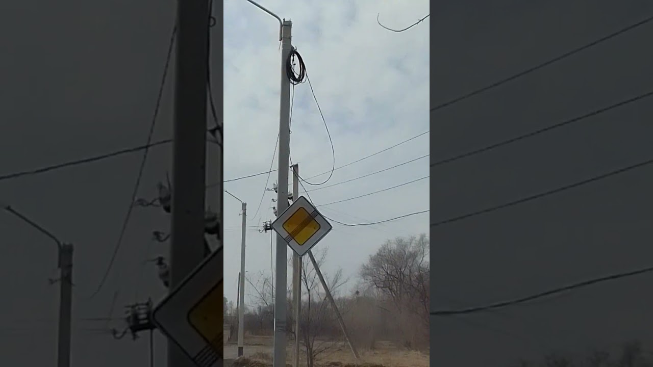 обзор на Анкерную опору ВЛ 10 КВ заброшенный разъединитель и ручной привод