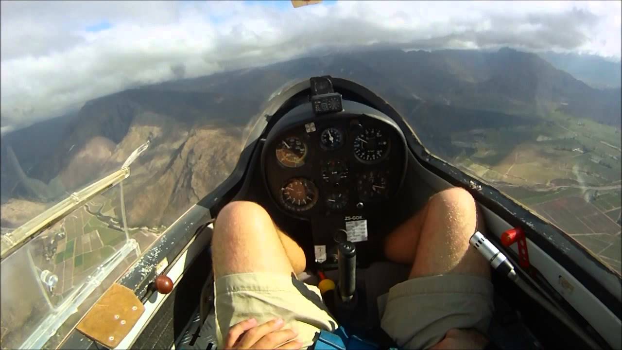 Glider Flight in Wave with a passenger, OJ Brits, ZS-GOK, FAWC, 2013-07-13