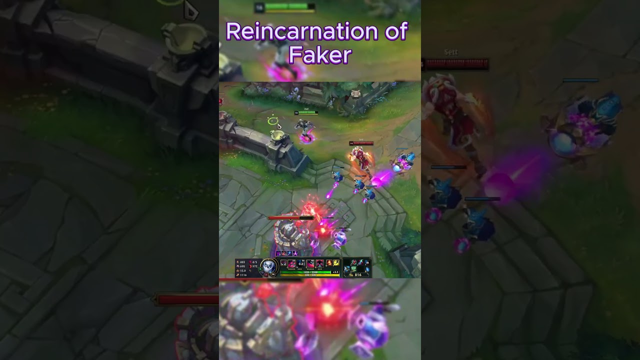 That Zed outplay looks kinda similar... #leagueoflegends #zed #faker #duel