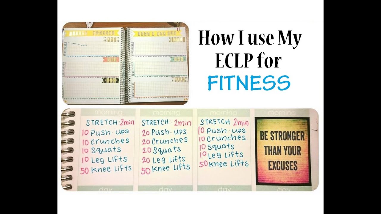 How I use My Erin Condren Life Planner For FITNESS