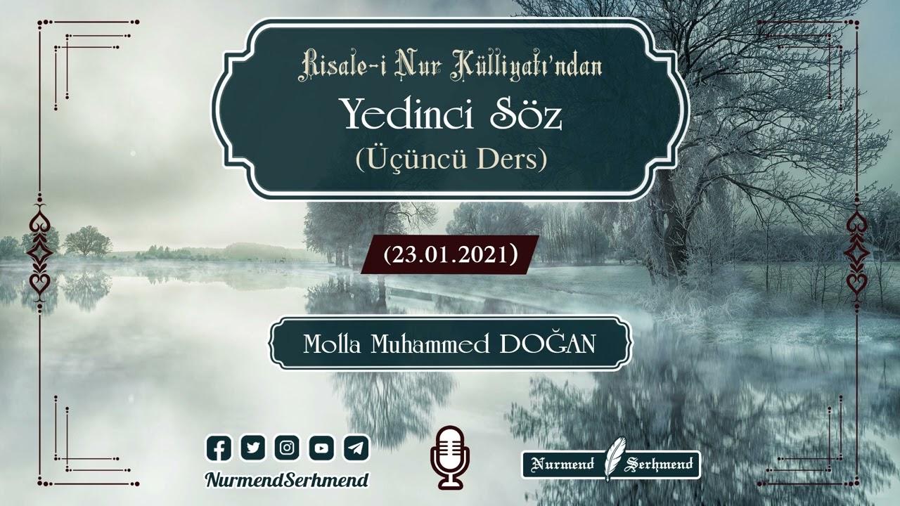 Yedinci Söz (Üçüncü Ders)