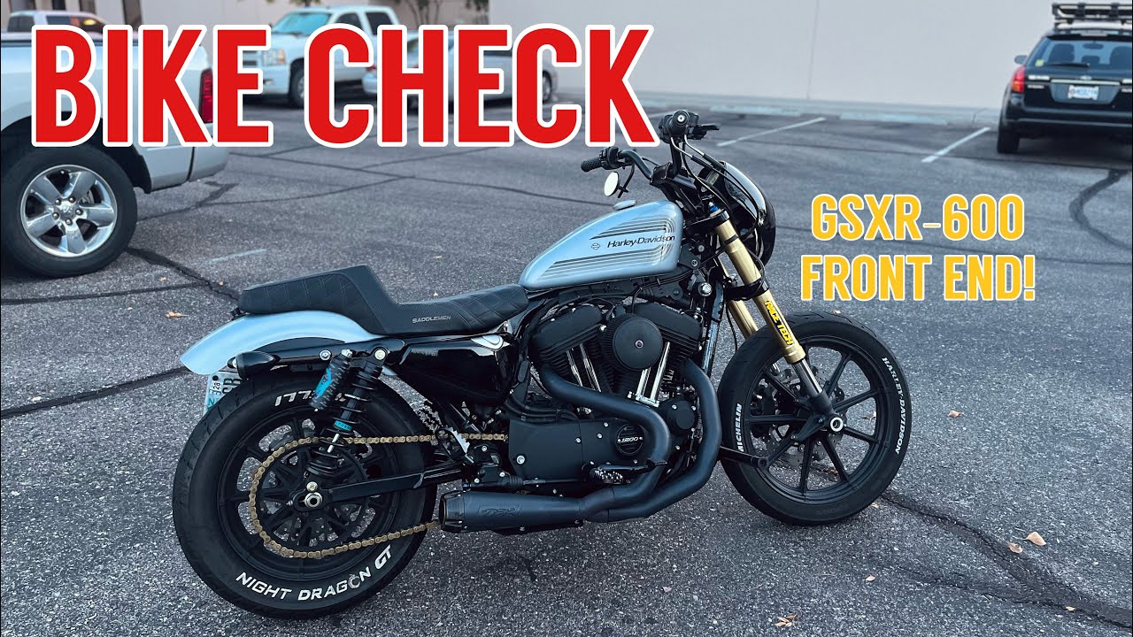 2020 Harley-Davidson Iron 1200 walk around with GSXR Inverted Front Forks
