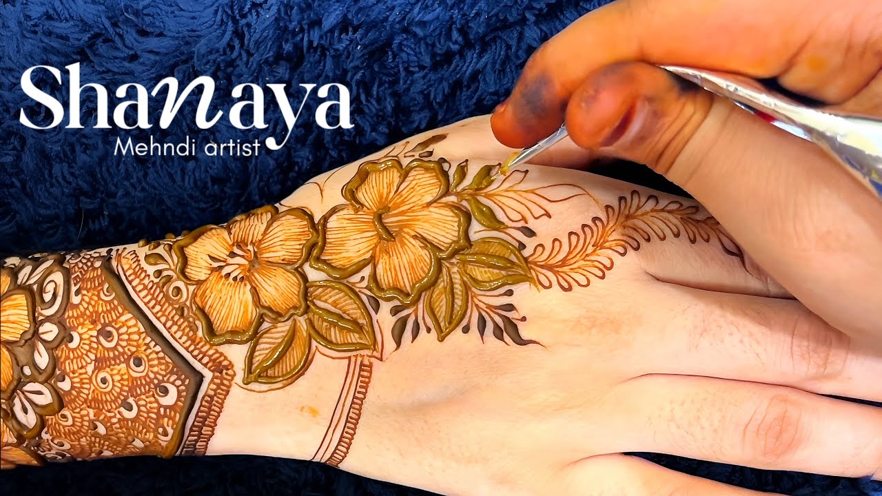 Beautiful Floral Mehndi Design | Hibiscus Mehndi design | Bridal mehndi | Mehndi Ka Design | mehndi