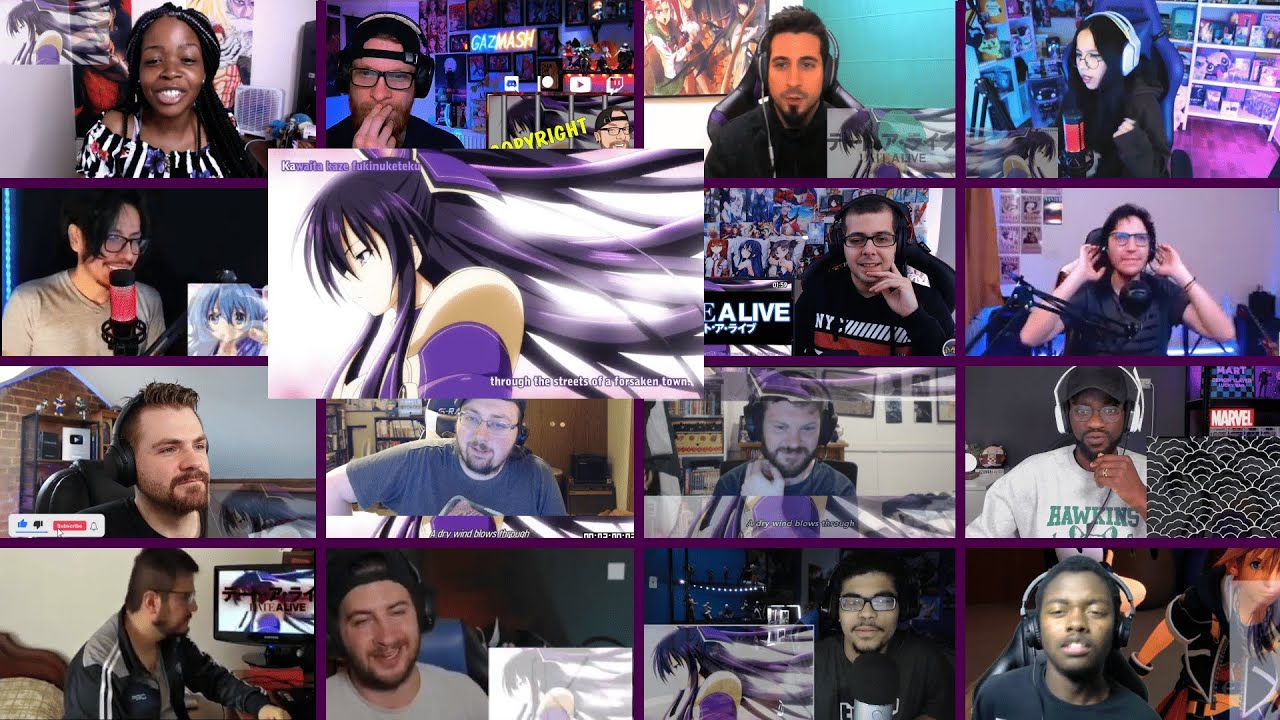 DATE A LIVE OPENING 1 REACTION MASHUP 『デート・ア・ライブ』