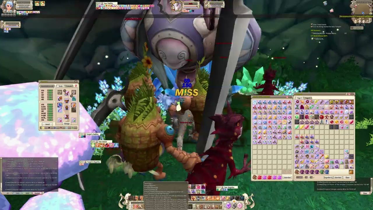 Deathknight - solo purgatory echo cave - Grand Fantasia Origin - Frost Hell