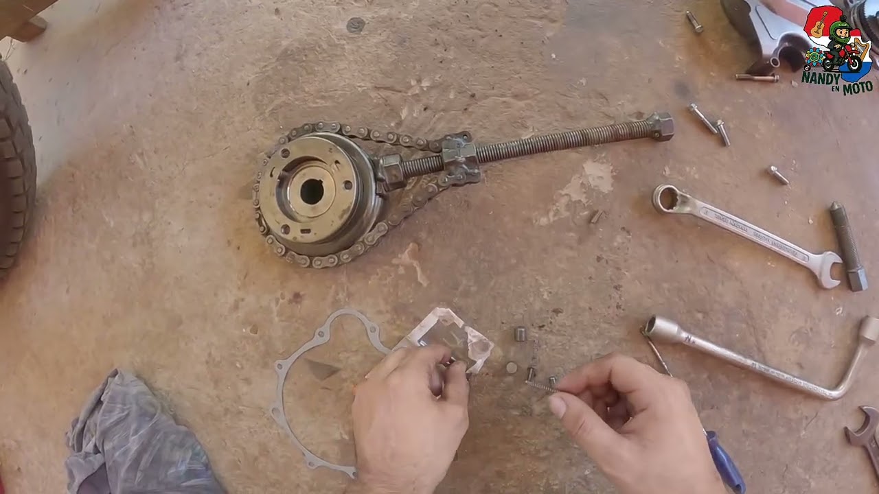 Como cambiar bendix (arranque) a una moto china (Kenton)