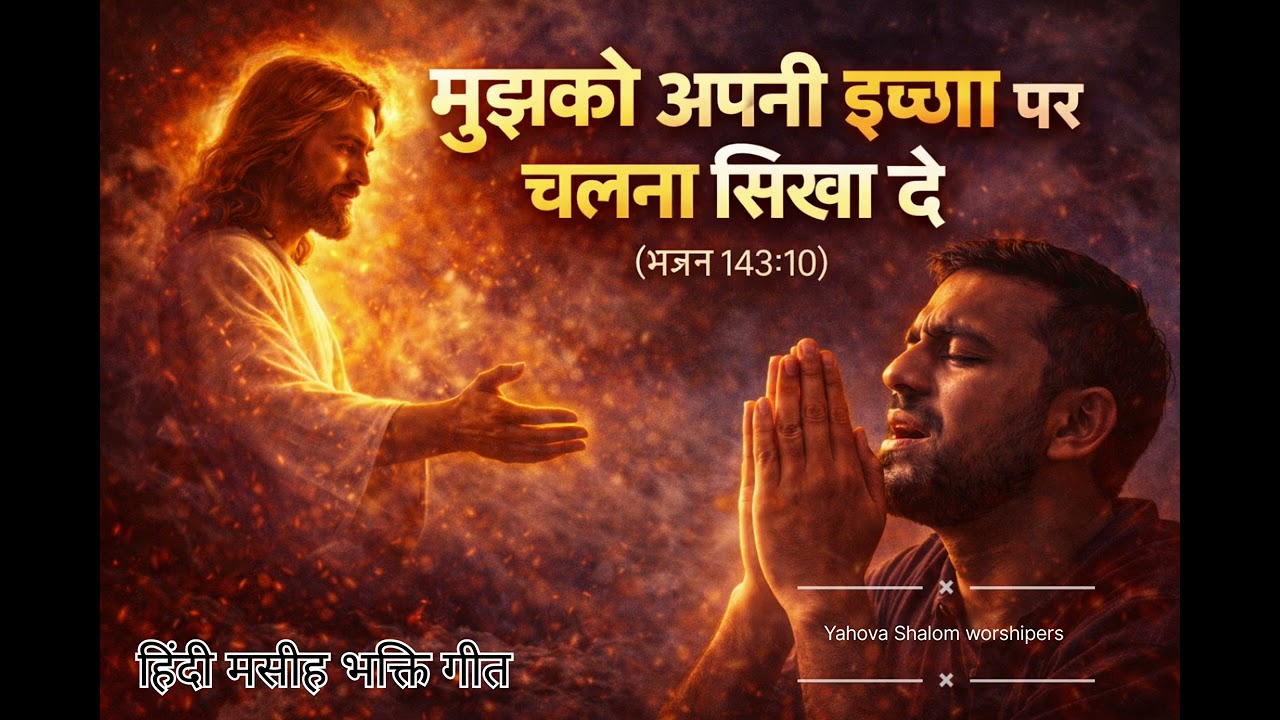 मुझको अपनी इच्छा पर चलना सिखा दे।। हिंदी मसीह भक्ति गीत।। @यहोवा शालोम।।
