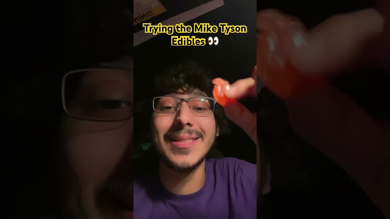 Trying the Mike Tyson Edibles #youtubeshorts #miketyson #edibles #dannyduncan #mrbeast