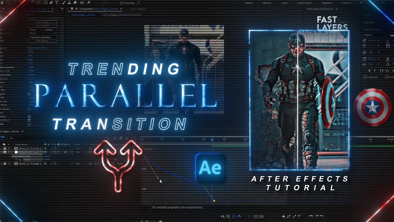 Trending Parallel Transition | After Effects Tutorial | 2026.