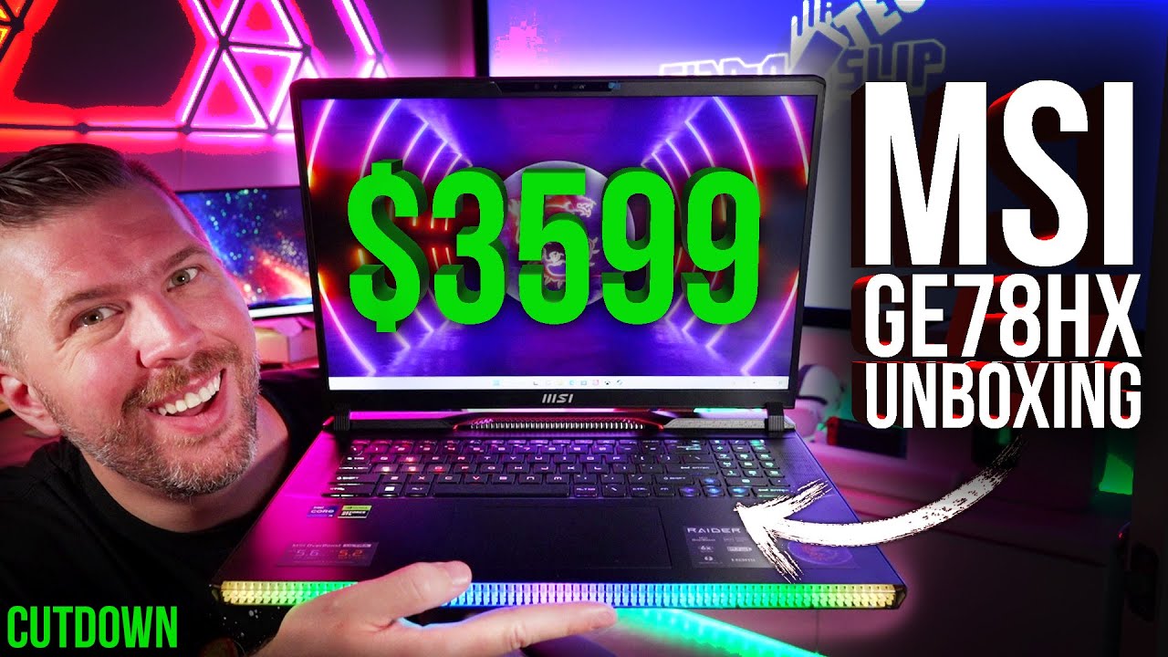 MSI Raider GE78HX Unboxing, 5 Games, Benchmarks, Undervolt, Overclock, Timespy, Cinebench, and More!