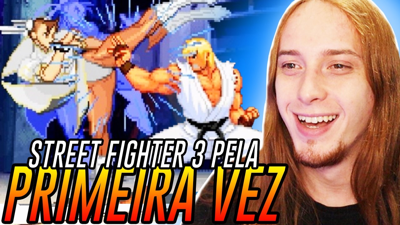 JOGANDO PELA PRIMEIRA VEZ STREET FIGHTER 3RD STRIKE!!
