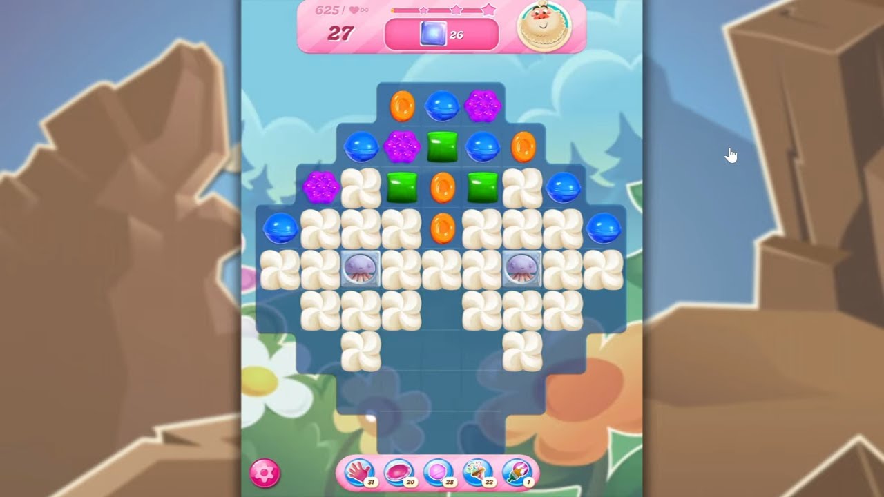 Candy Crush Saga LEVEL 625 NO BOOSTERS (new version)🐟☑️