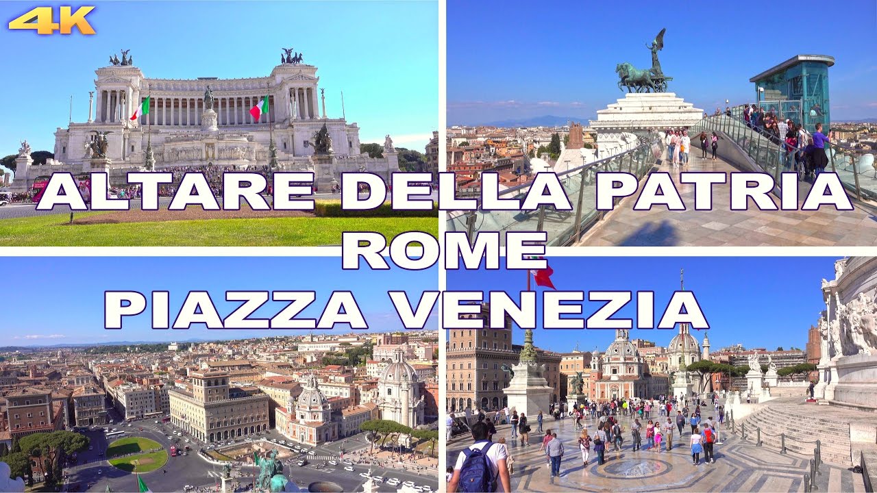 ALTARE DELLA PATRIA / PIAZZA VENEZIA - ROME , ITALY 4K