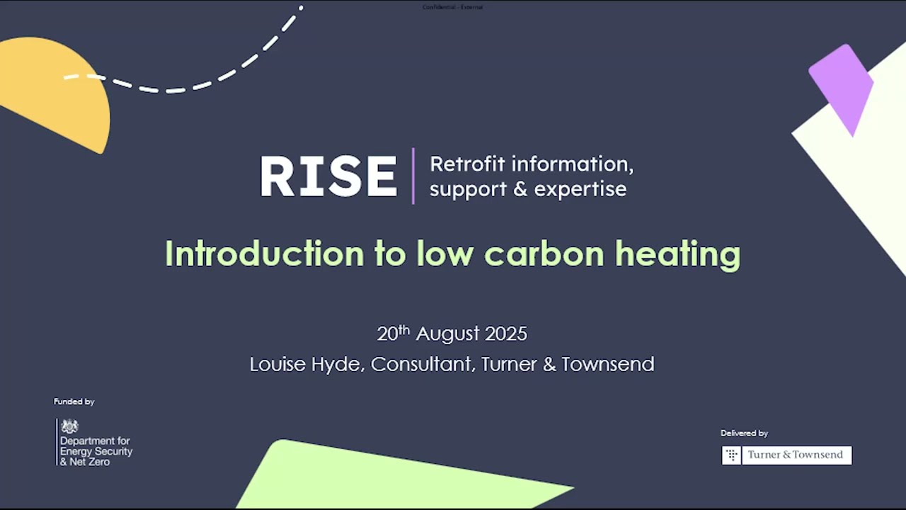 Introduction to Low Carbon Heating | RISE Masterclass