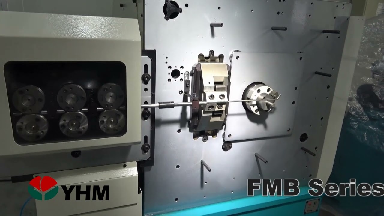 線径5mm ねじりばね｜CNCワイヤーフォーミングマシン FMB-3A｜台湾YHM 友匯機械株式会社