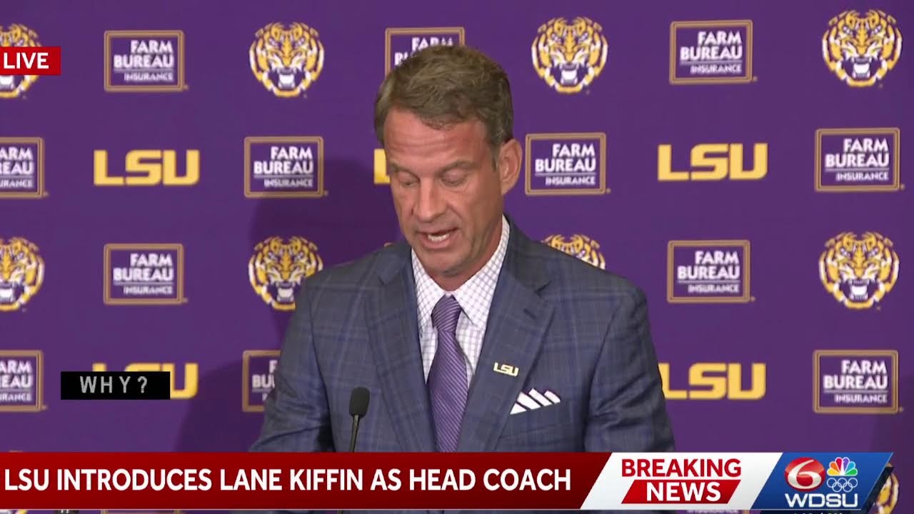 LIVE: Lane Kiffin introduced as head football coach for LSU Football
