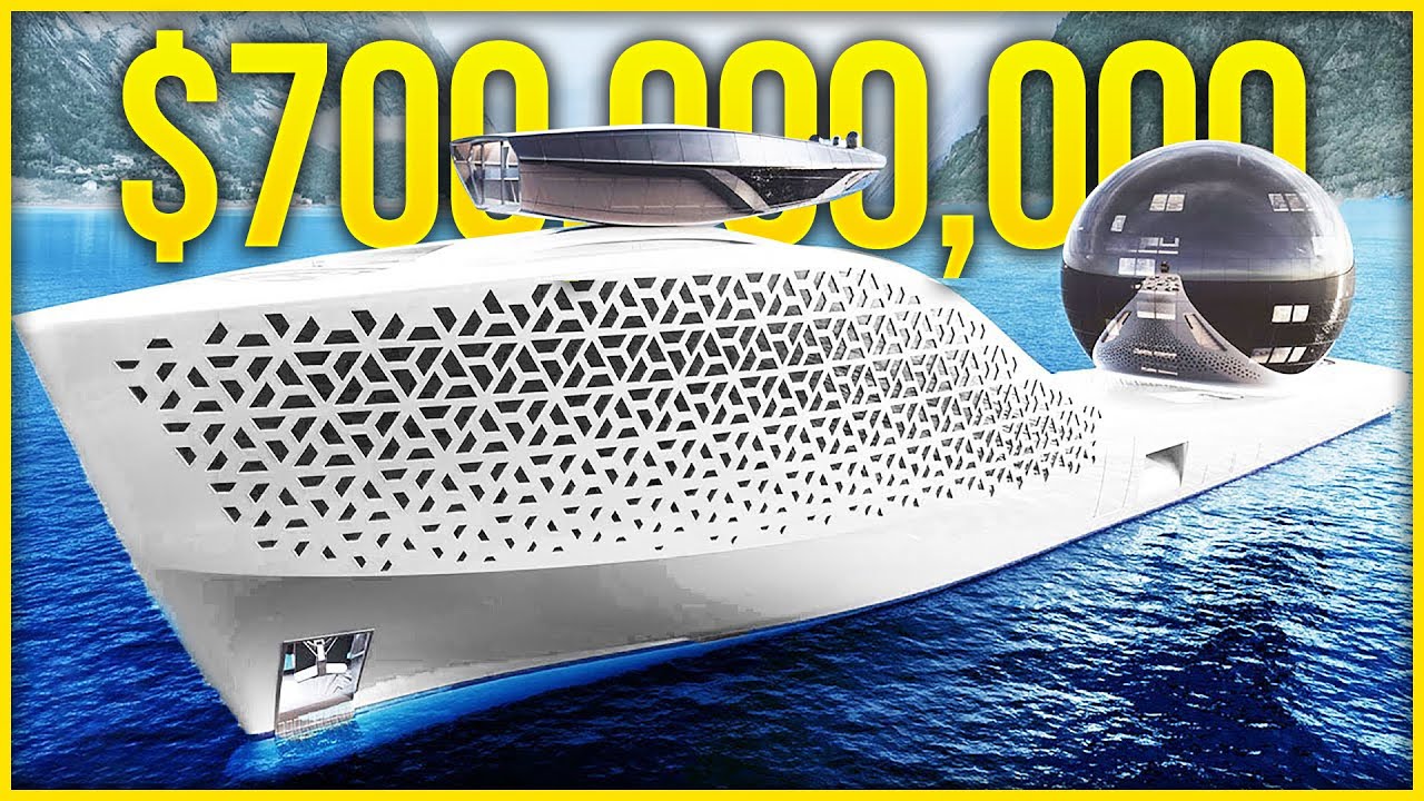 $700 Million Dollar Superyacht Earth 300 💲 World&acute;s First Top Class Nuclear Powered Superyacht