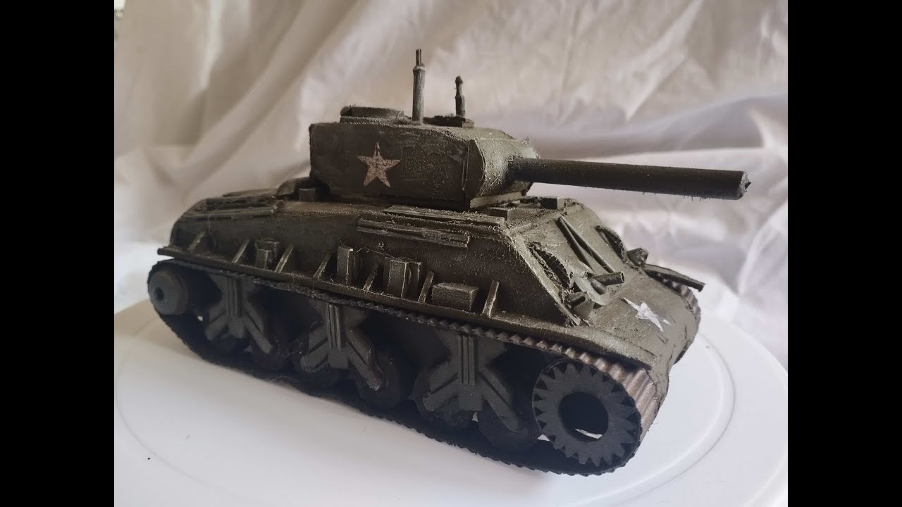 Sherman tank 1/35 scale modelling. Step by step tutorial.