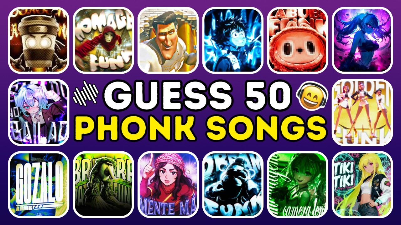Угадай 50 песен Phonk, издание 2026 года | Самые вирусные фонковые песни Golden Funk, Mente Ma, 6...
