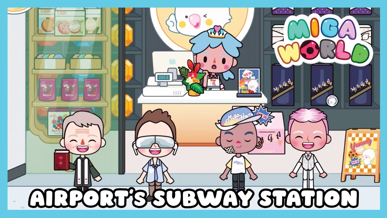 Miga Town: My World - New Location Aiport's Subway Station