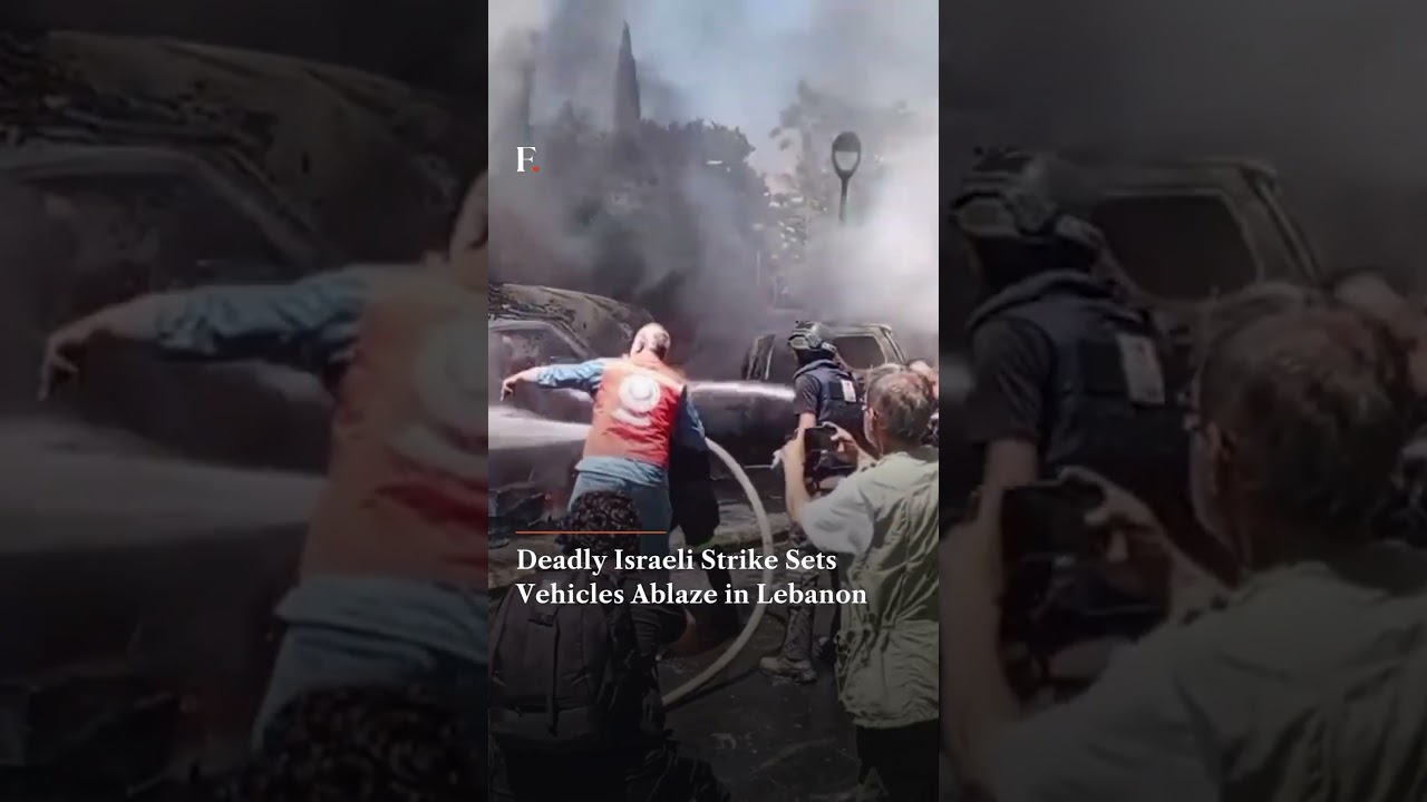 Deadly Israeli Strike Sets Vehicles Ablaze In Lebanon | N18G