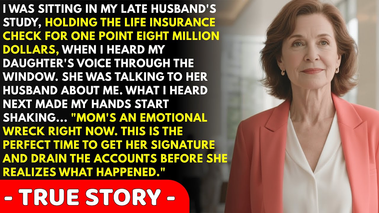 I Was About To Give My Daughter The $1.8 Million Life Insurance Check, But I Heard Her In The Bac...