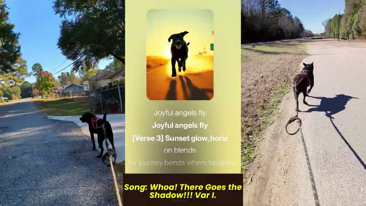 Song: Whoa! There Goes The Shadow!!! Long Variation 1. Dryland Dog Sledding Music Video with Shadow