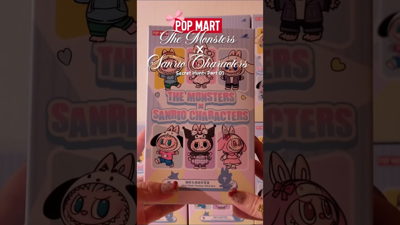 LABUBU x SANRIO SECRET HUNT PT.01 #asmr #labubusanrio #labubuhellokitty #popmart #sanriocharacters