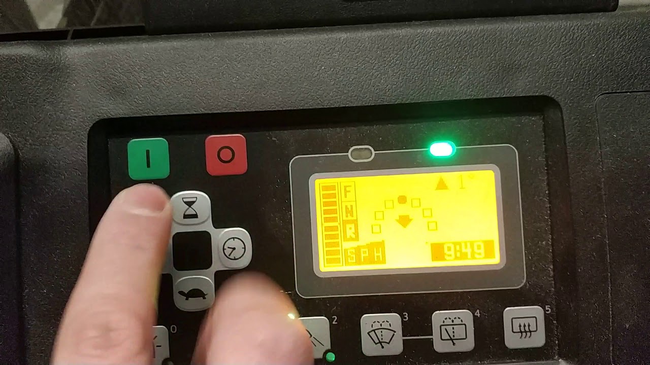 New Toyota forklift menu Access