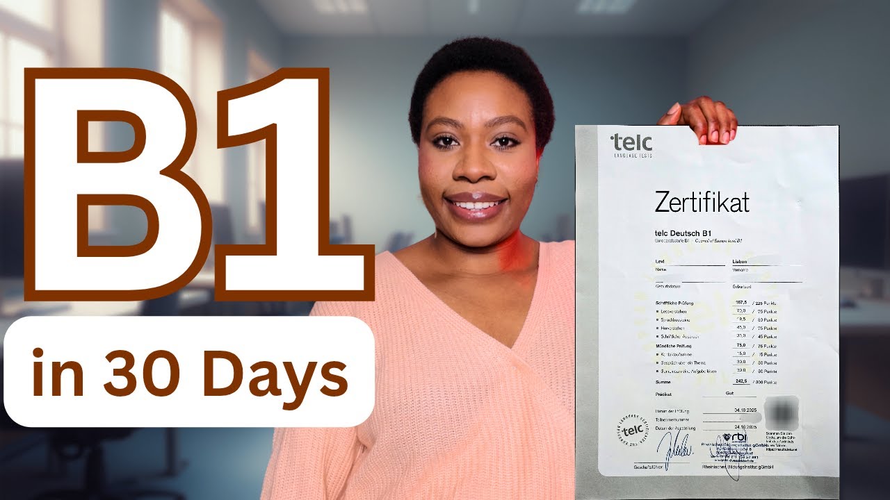 B1 German in 1 Month | How I Did It Without Classes
