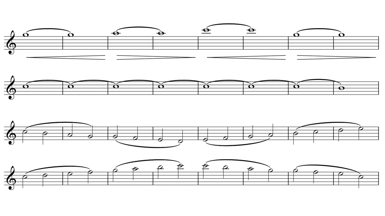 Flute WARM-UP Play-Along - Long notes - Memories