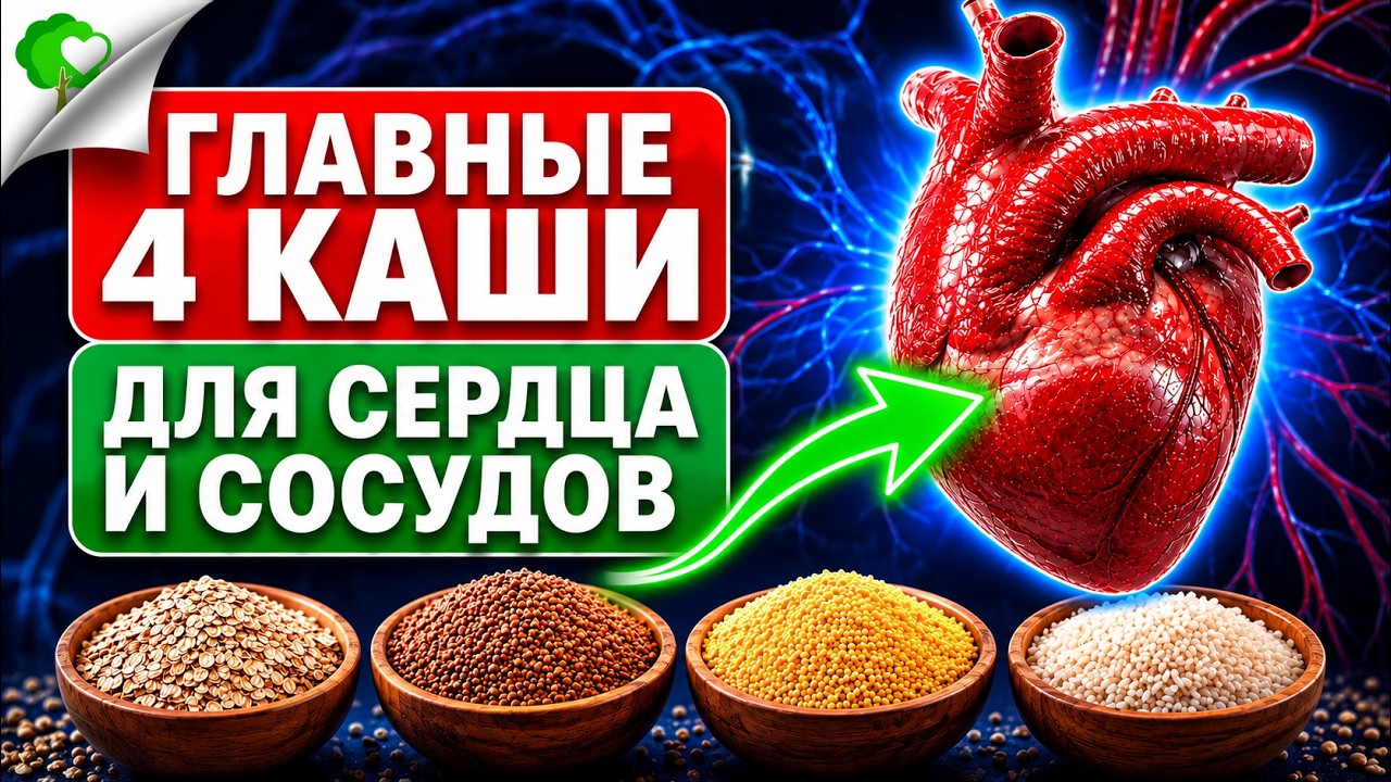 СРОЧНО ДОБАВЬ В РАЦИОН! Самые лучшие Каши для сосудов и сердца!