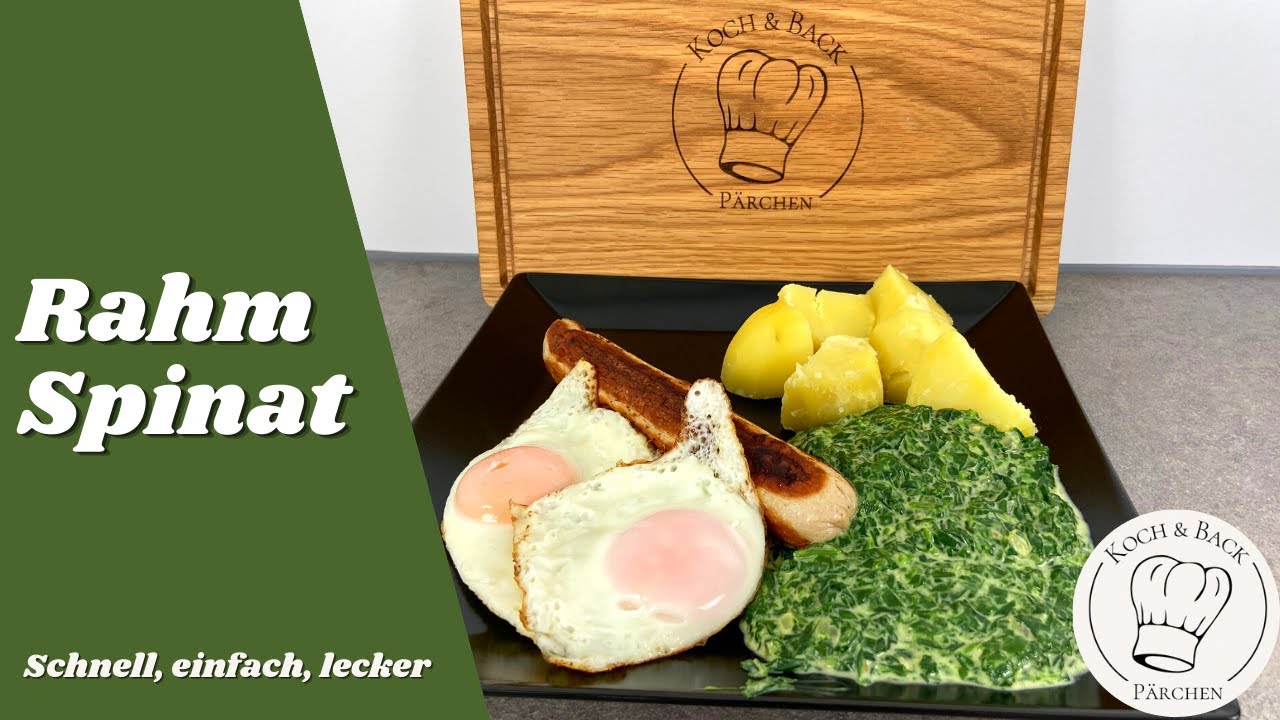 Rahmspinat selber machen | einfaches & schnelles Spinatrezept!