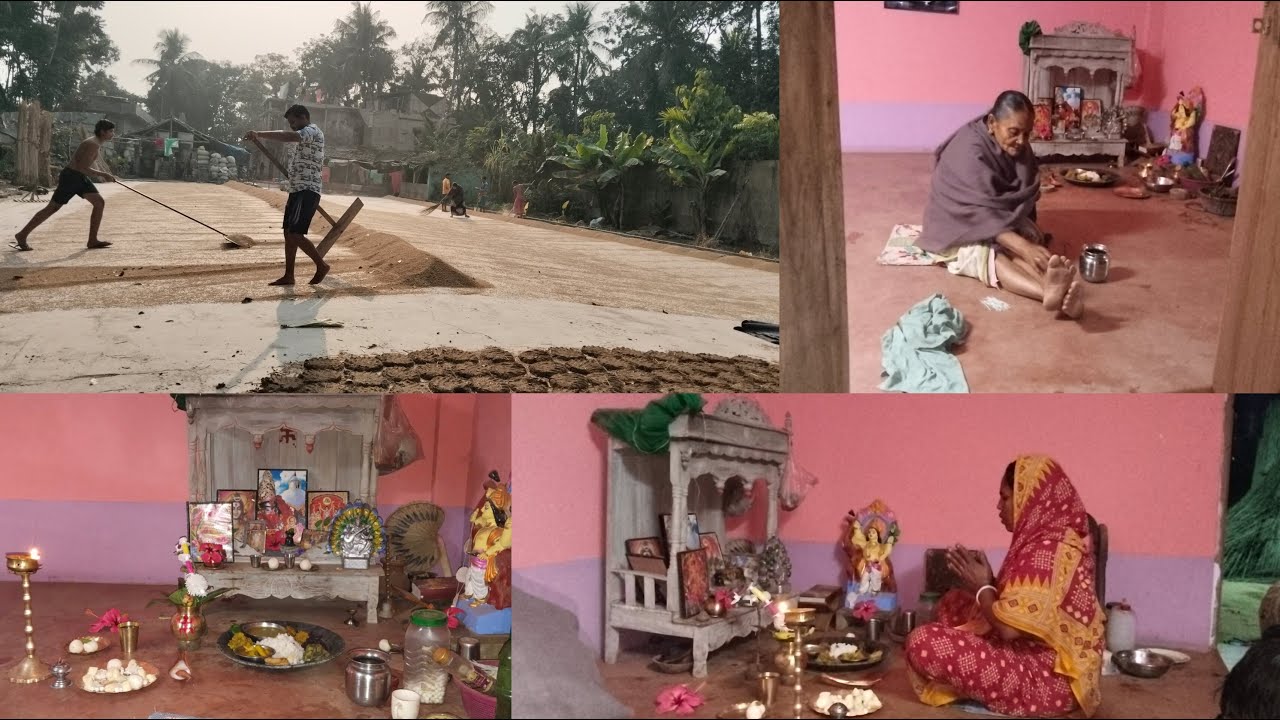 কাল মাসের শেষ দিন তাই আজ আমার শ্বশুরবাড়িতে পূজো😊