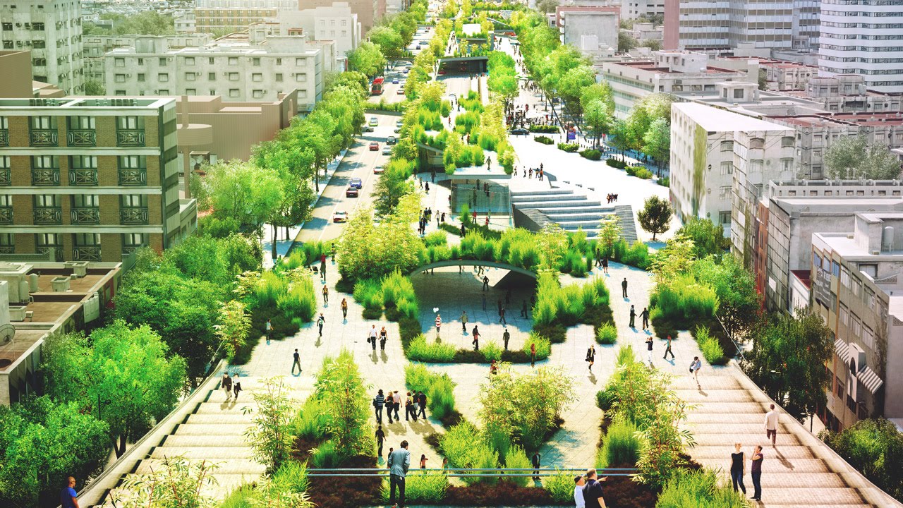 Mexican architects to create public park in the centre of a busy Mexico City road