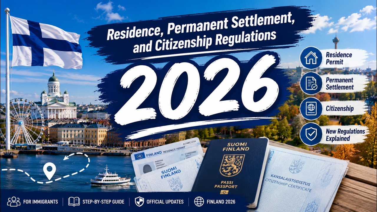 Residence, Permanent Settlement, and Citizenship Regulations in Finland (2026) #finland