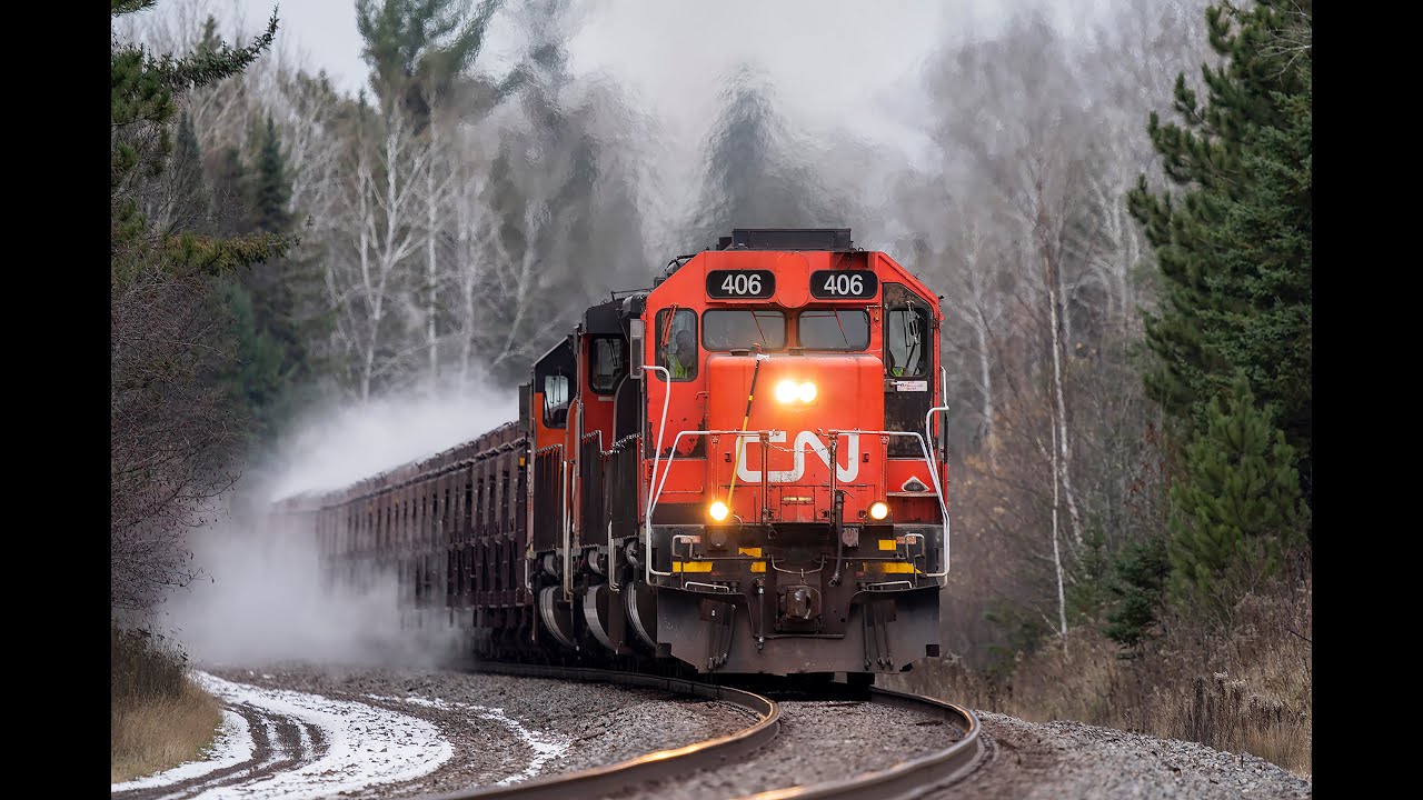 Trains on CN's Missabe Sub - November 2023