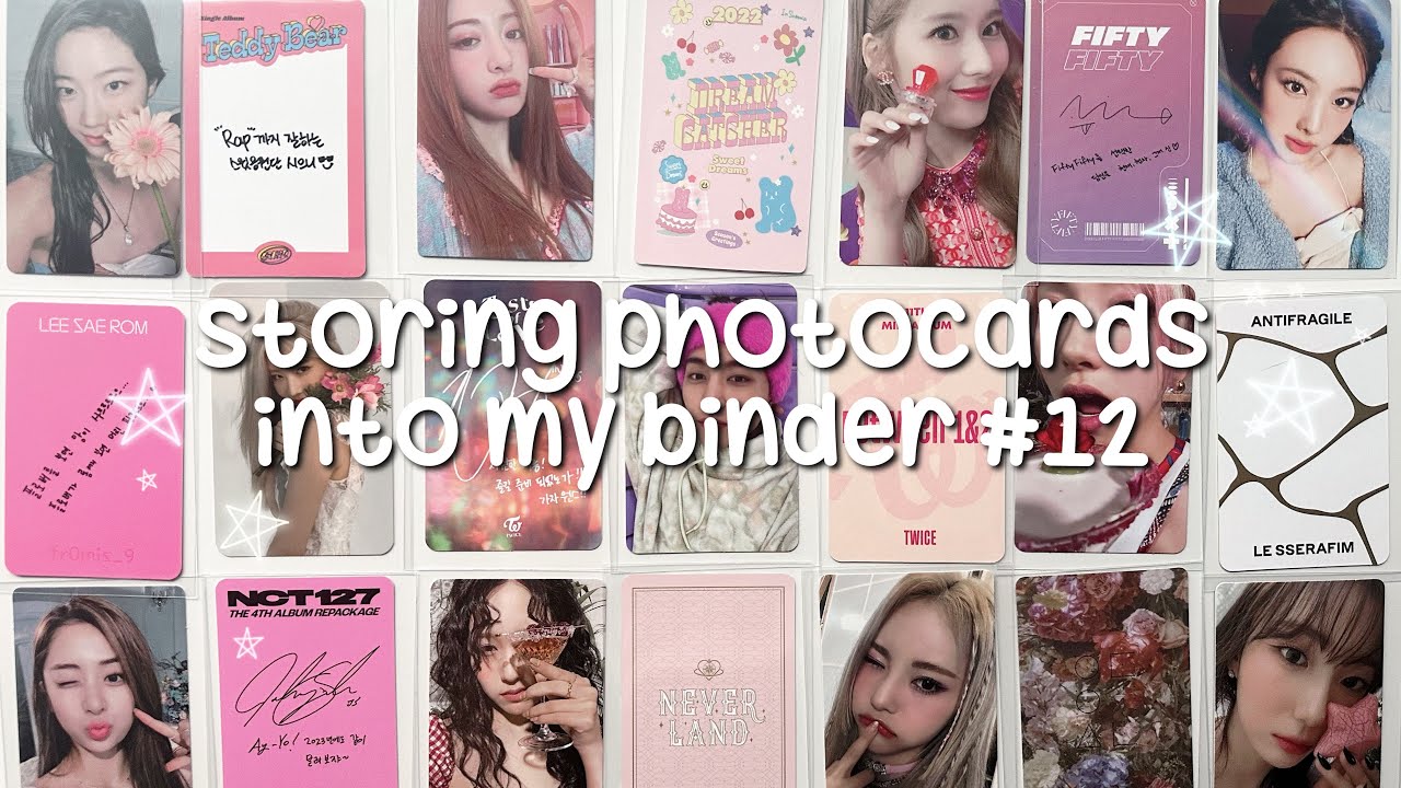 storing photocards #12!! twice, le sserafim, nct, & more!
