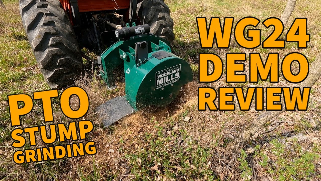 PTO Stump Grinder Woodland Mills on L3130 Kubota