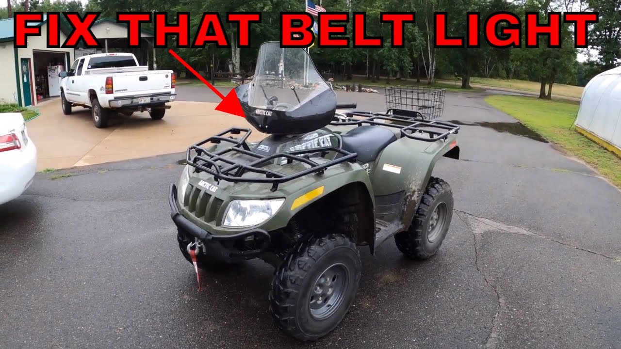 2005 ARCTIC CAT 650 V2 BELT INSPECTION MODE ~ (belt light) ~ CLEARING!  Clear that pesky red light!