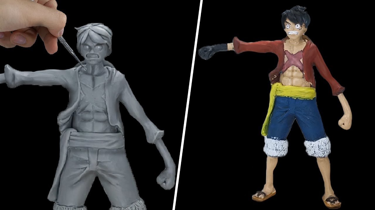 Sculpting Luffy After timeskip Version - Onepiece Anime Art