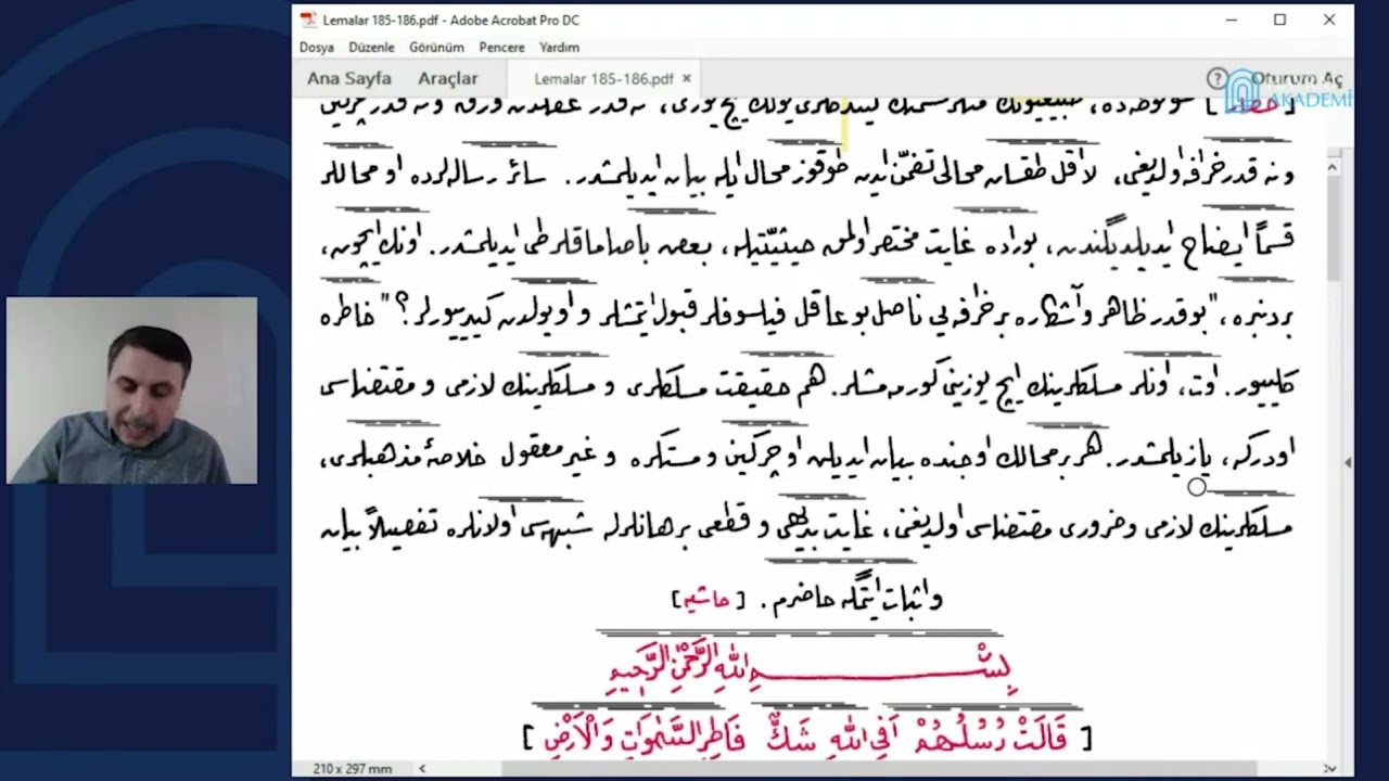 23.Lem’a -Tabiat Risalesi -1 ☘️Akaid Metin Okumaları II. Dönem 5.Ders _ Hayrat Akademi