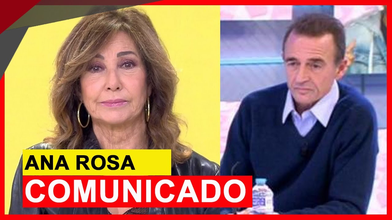 COMUNICADO DEMOLEDOR de Ana Rosa Quintana por despido de Alessandro Lequio