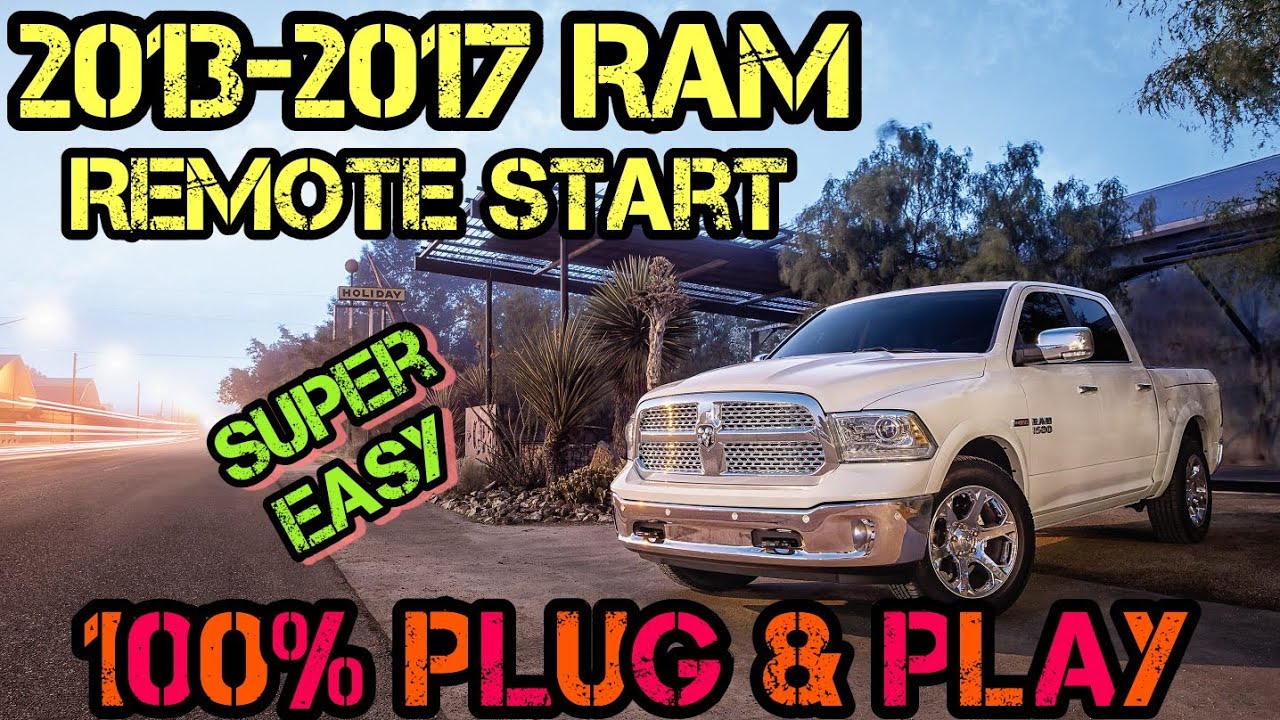 2013-2017 RAM Truck 100% Plug & Play Remote Start - FULL INSTALL