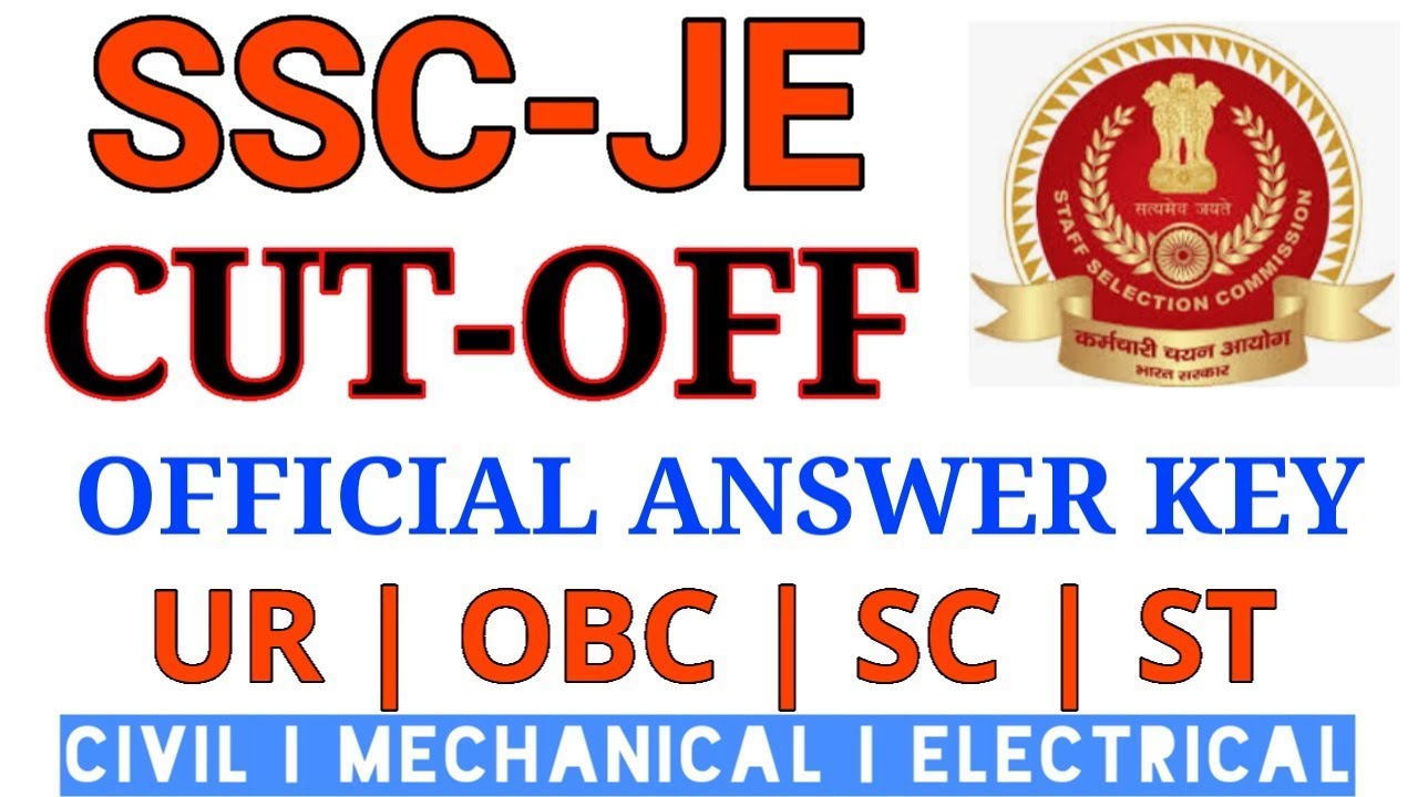 🔰🔰SSC-JE OFFICAL CUTOFF 2018 #CIVIL_CUTOFF #MECHANICAL_CUTOFF #sscje_answer_key #SSCJE_Cutoff 🔰🔰
