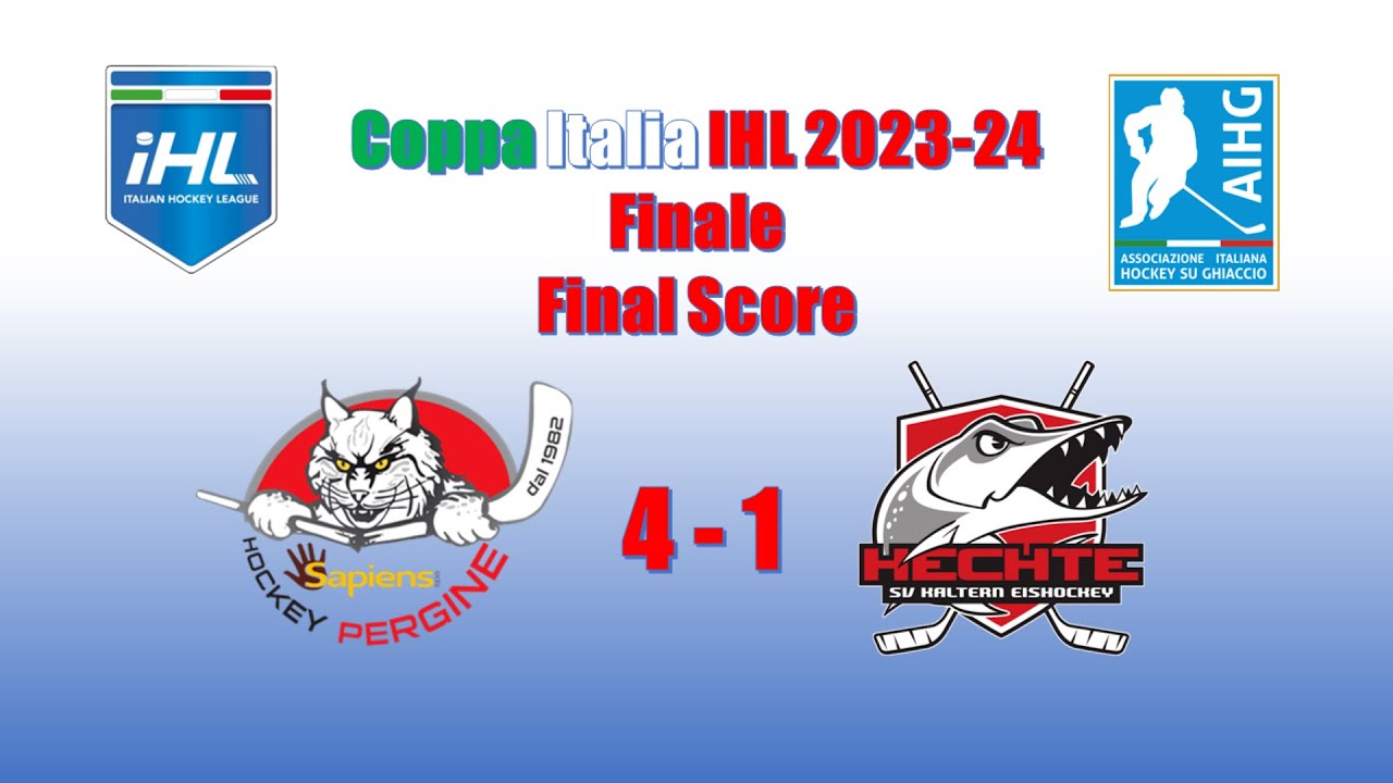 Highlights Hockey Pergine - SV Kaltern Caldaro Finale Coppa Italia IHL 2024